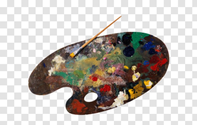 Palette Oil Paint Painting Brushes - Artist Transparent PNG