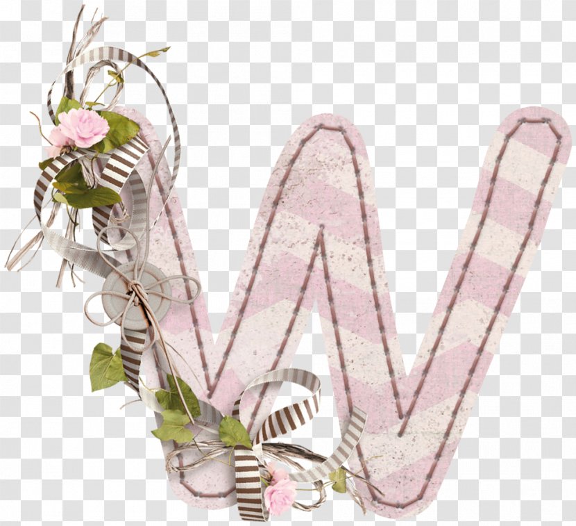 W Letter - X - Floral Decorative Transparent PNG