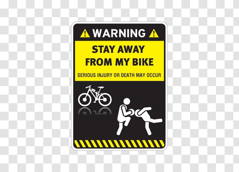 Sticker Decal Humour Printing - Stay Away Transparent PNG