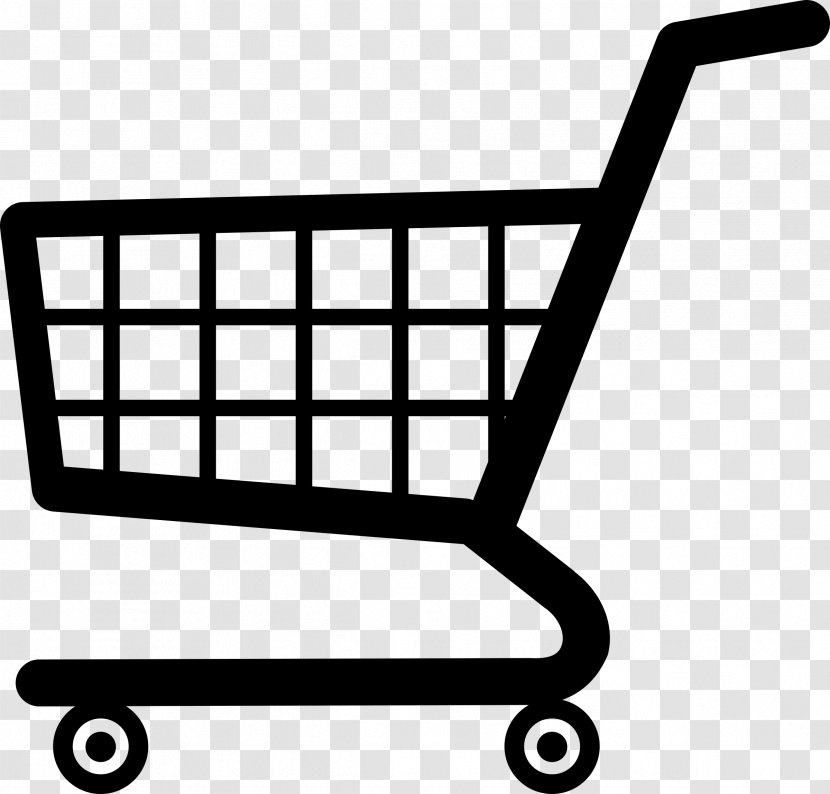 Shopping Cart Online Clip Art - Black And White Transparent PNG