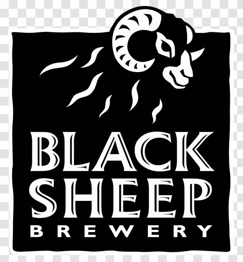 Black Sheep Brewery Yorkshire Dales Logo - And White - Baa Transparent PNG