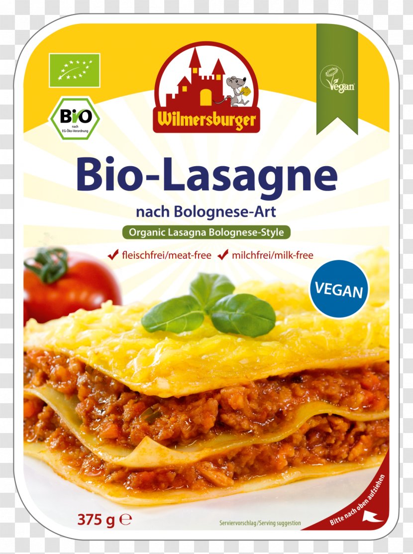 Lasagne Vegetarian Cuisine Macaroni And Cheese Veganism - Cream - Allergic Peanuts Legumes Transparent PNG