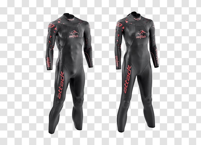 Neoprene Wetsuit Triathlon Swimming - Watercolor - Suit Transparent PNG
