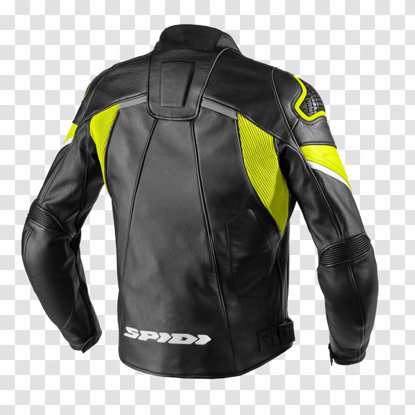 Leather Jacket Black Motorcycle - Sleeve Transparent PNG