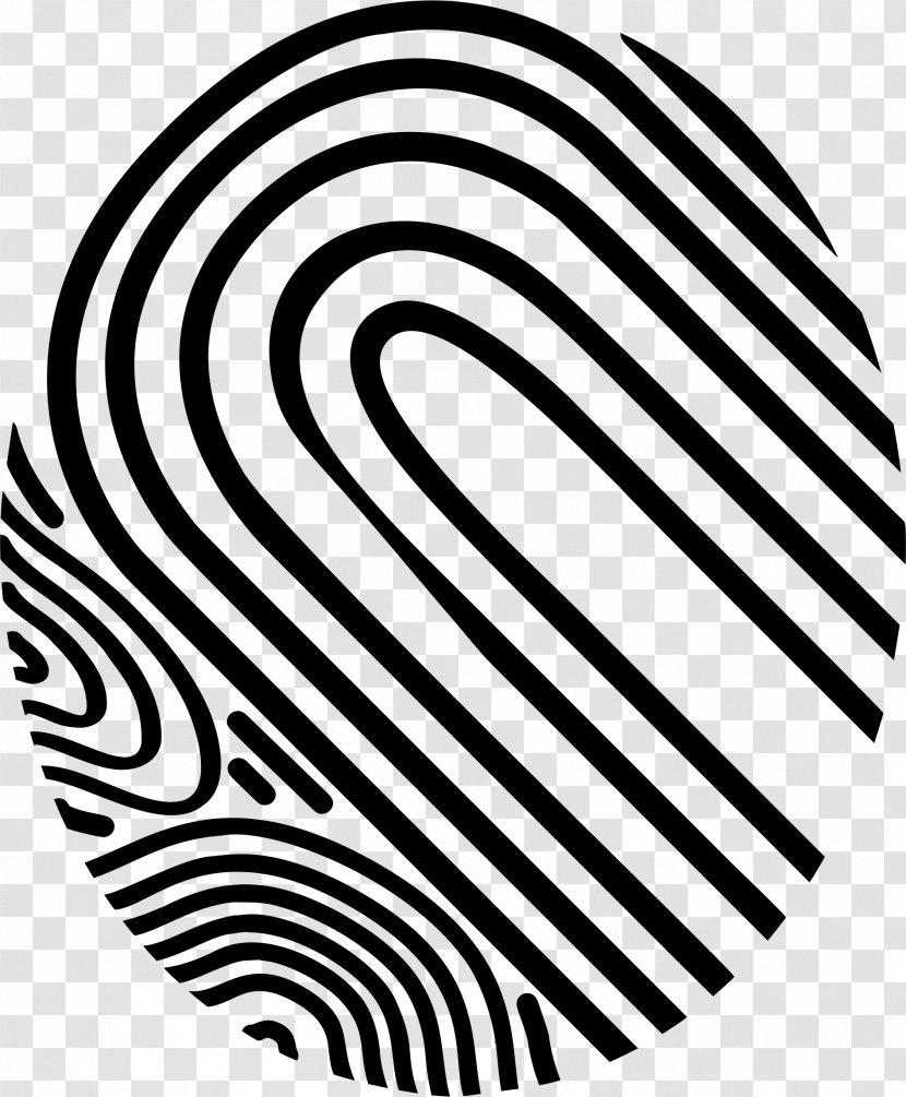 Fingerprint Anatomy Abstract - Black And White Transparent PNG