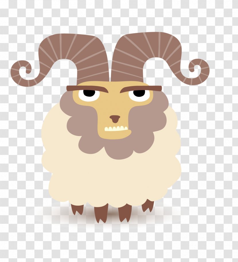 Goat Sheep Illustration - Cattle Like Mammal - Cute Lamb Transparent PNG
