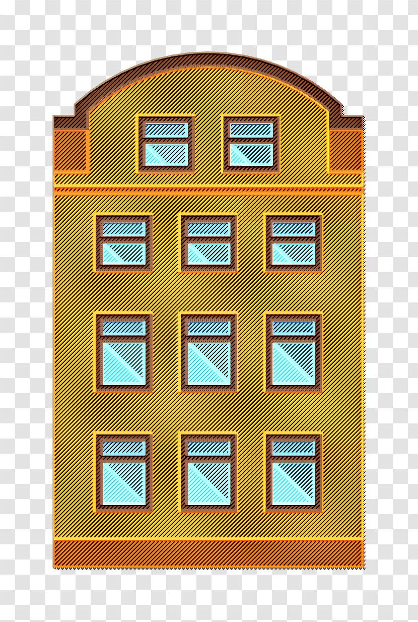 Property Icon City Element Icon Apartments Icon Transparent PNG