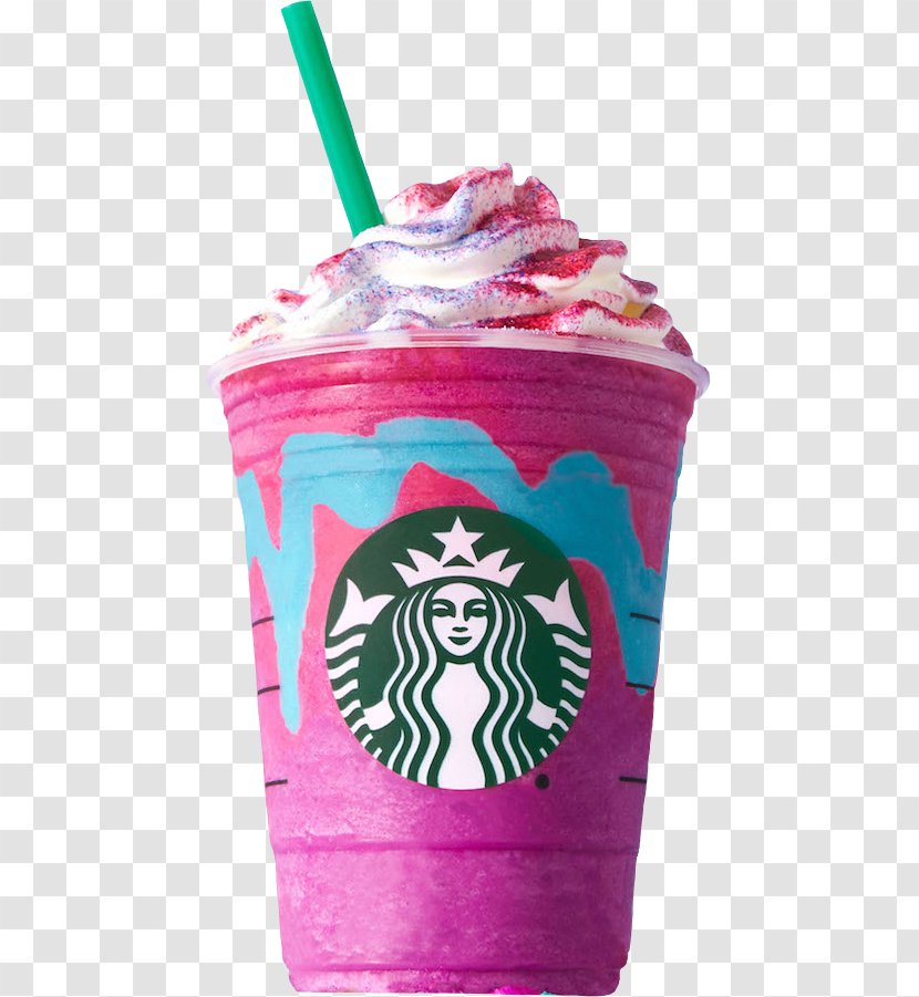 Coffee Unicorn Frappuccino Starbucks Drink - Magenta - Food Transparent PNG