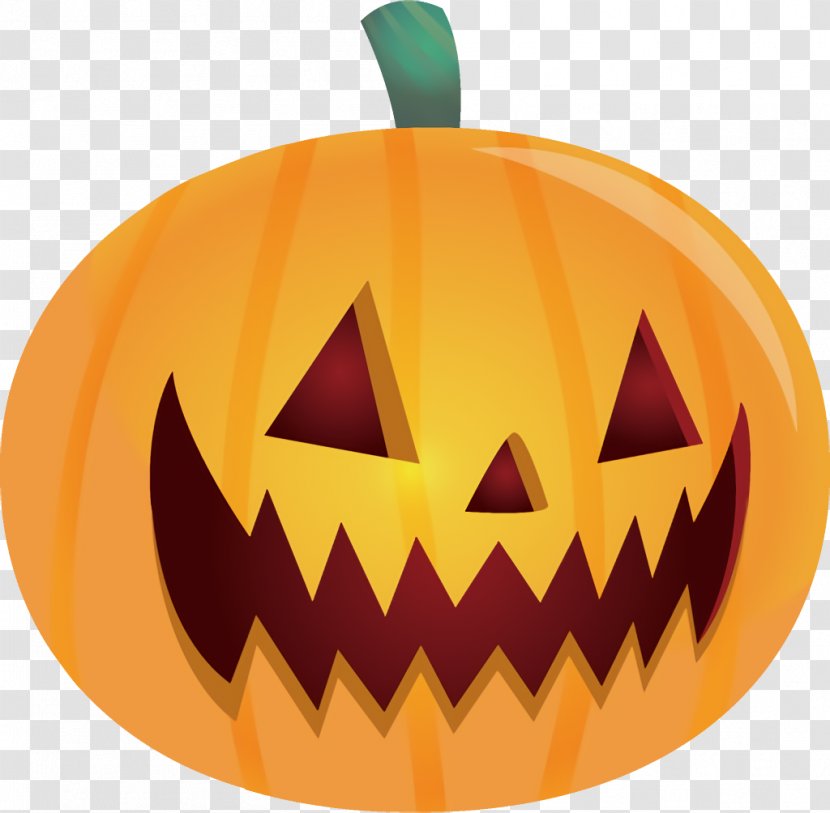 Jack-o-Lantern Halloween Carved Pumpkin - Jackolantern - Plant Vegetable Transparent PNG