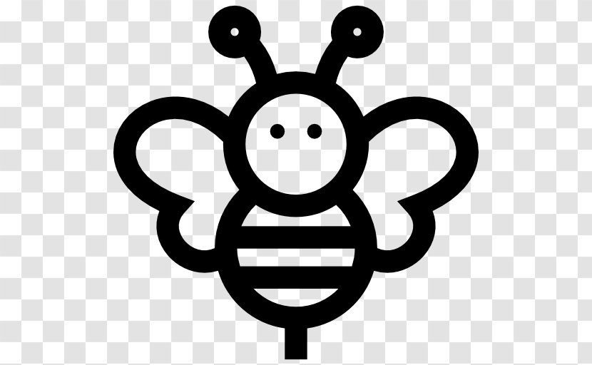 Bee Insect Animal Clip Art - Black And White - Icon Transparent PNG