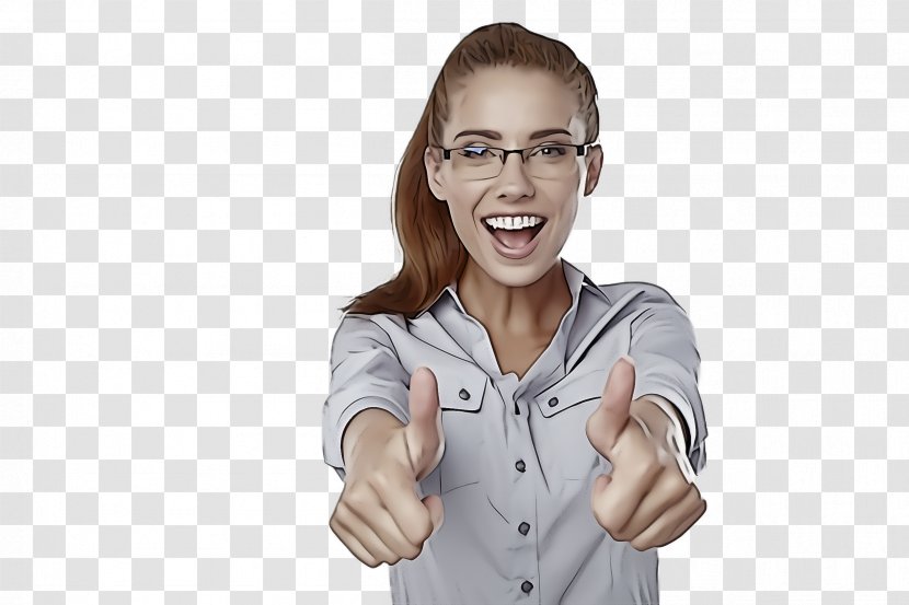 Glasses - Gesture - Neck Sign Language Transparent PNG