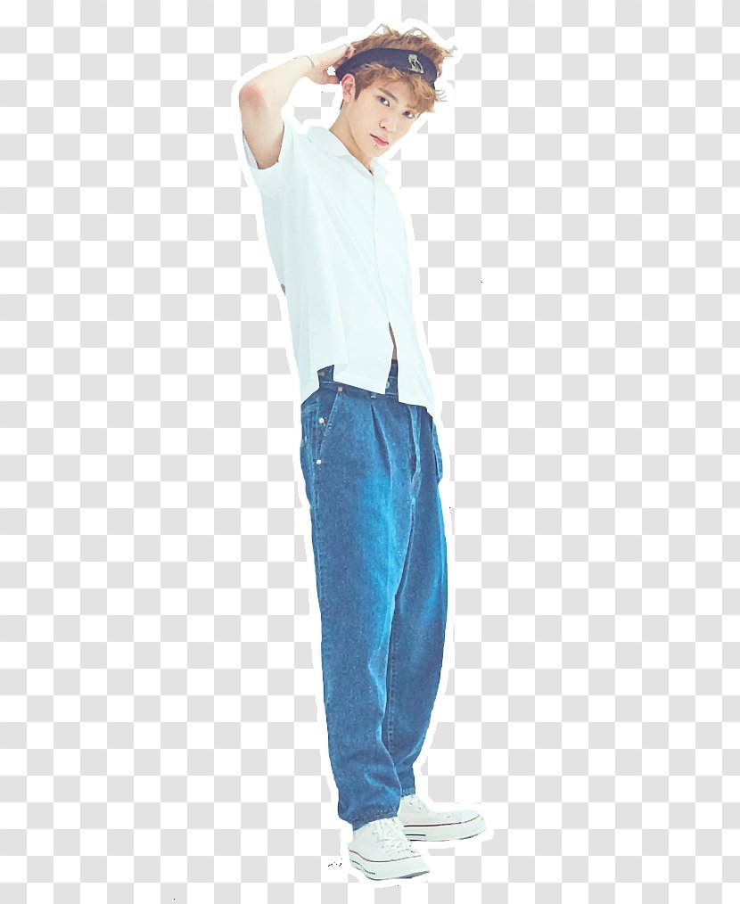 Jaehyun NCT U 127 SM Rookies - Electric Blue - Trousers Transparent PNG