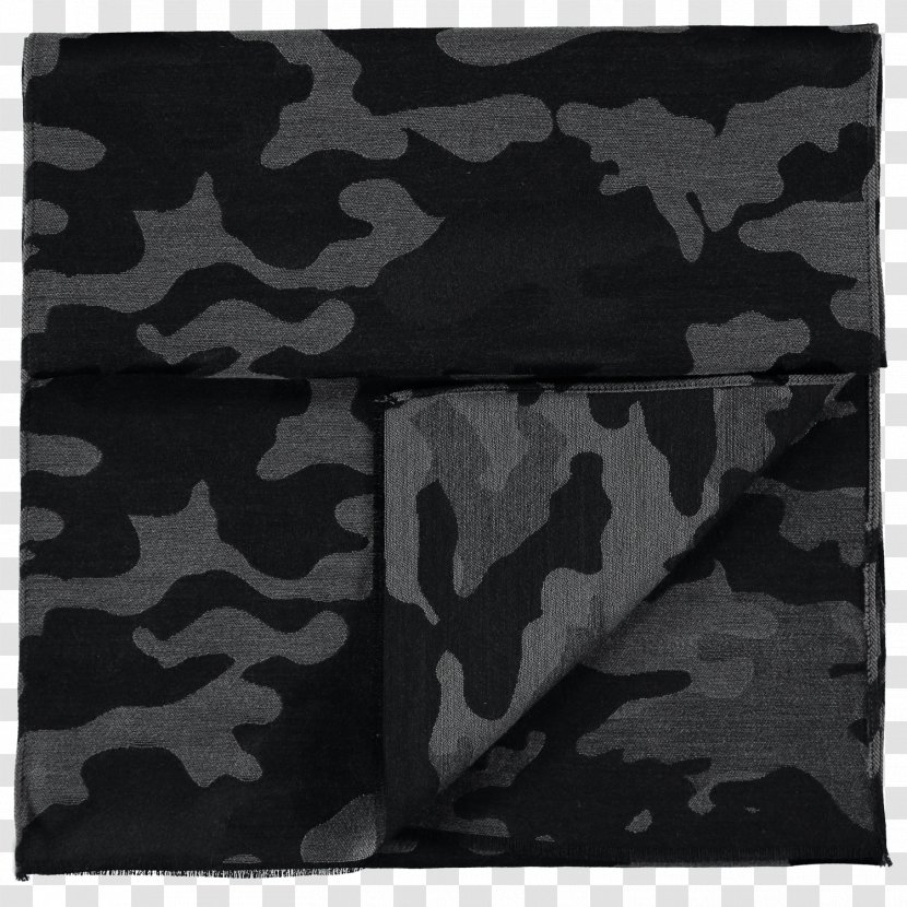 Black And White Camouflage Grey Scarf - Monochrome - Wool Scarves Transparent PNG