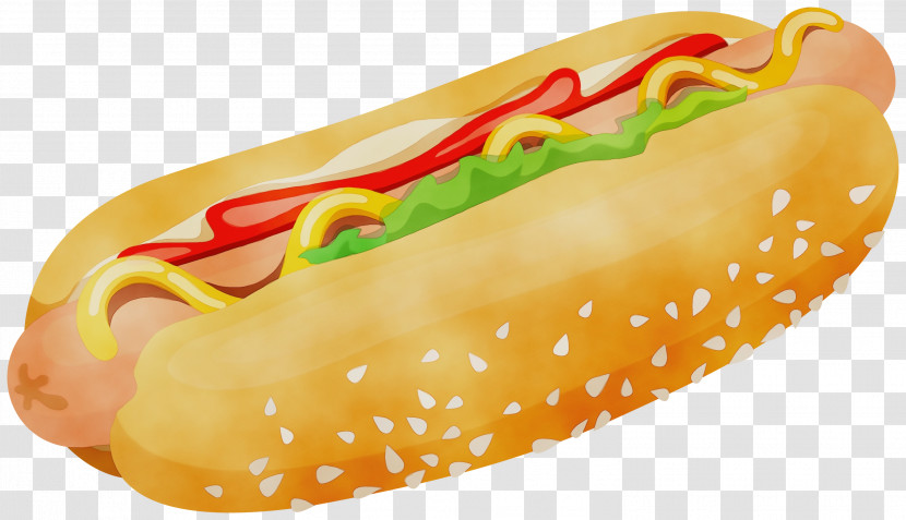 Fast Food Hot Dog Hot Dog Bun Food Sausage Bun Transparent PNG