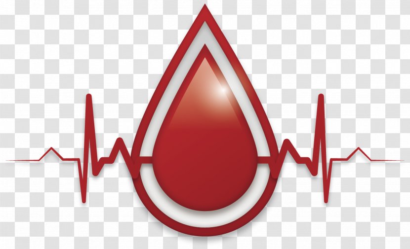 Blood Donation Bank - Red - Vector Hand-painted Drops Of Heartbeat Transparent PNG