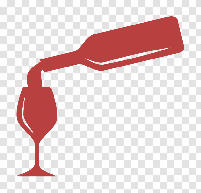 Wine Icon Kitchen Icon Serving Wine In A Glass With A Bottle Icon Transparent PNG
