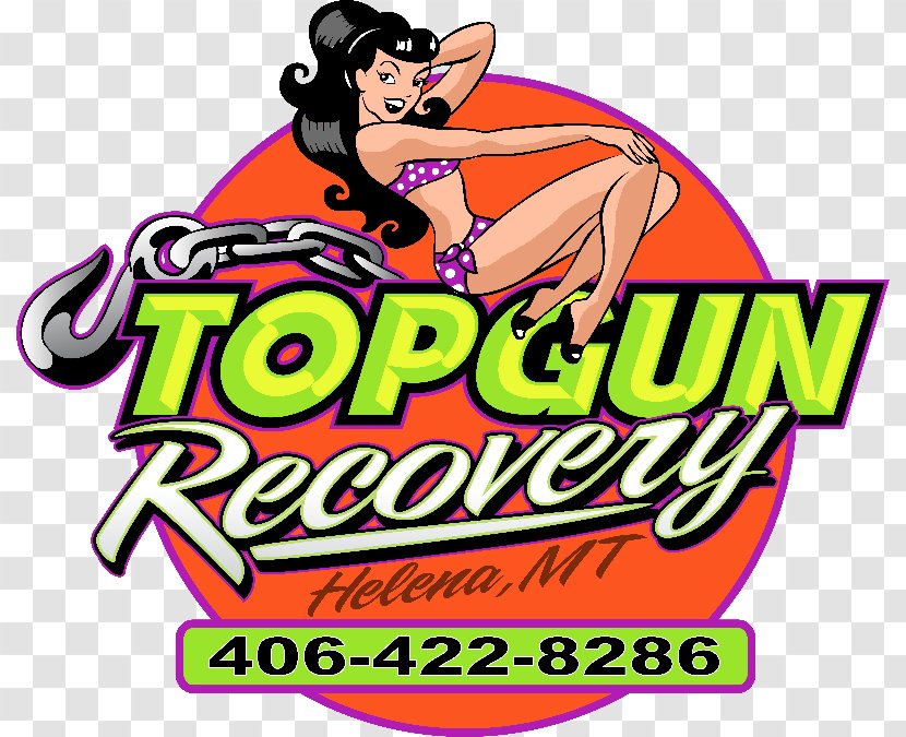 Top Gun Auto Body Helena Towing Clip Art - Text Transparent PNG