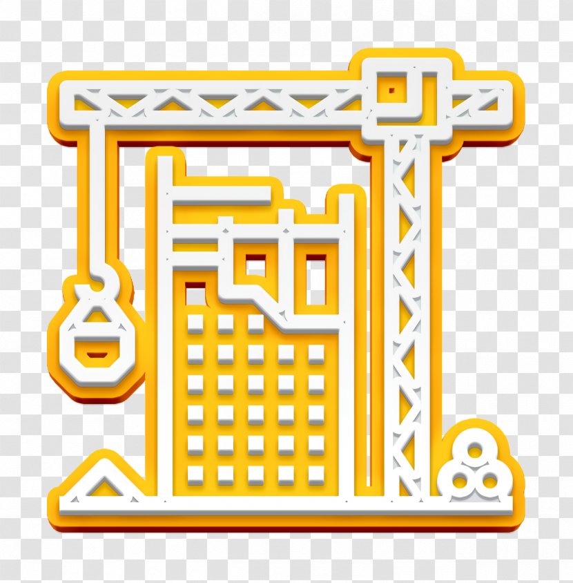 Crane Icon Hook Industry - Yellow Transparent PNG