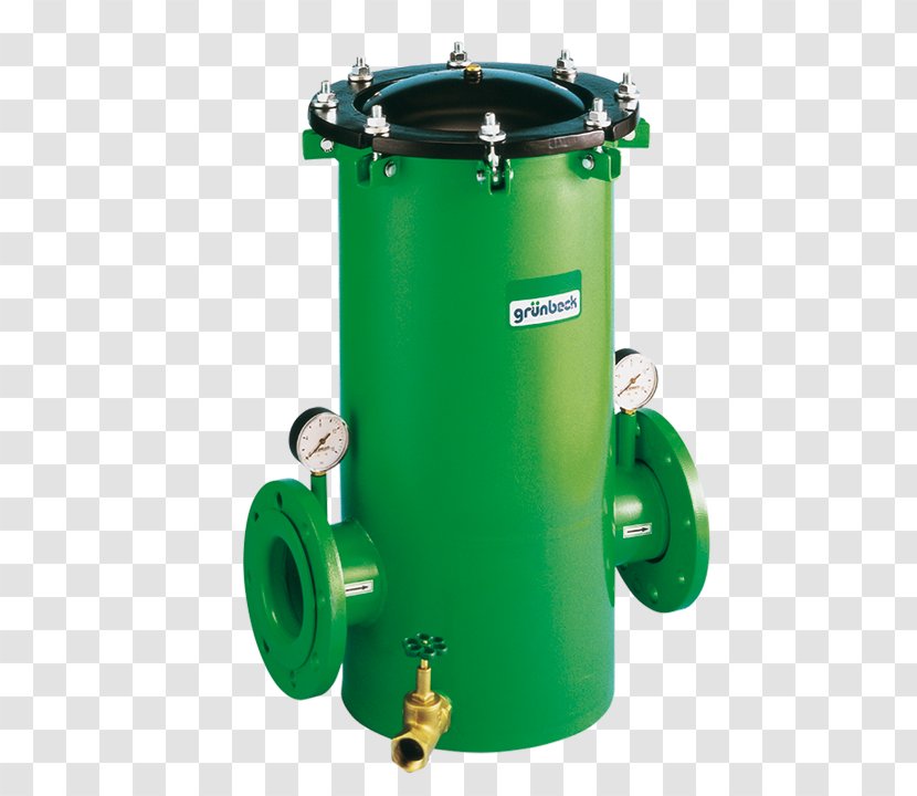 Water Filter Grünbeck Wasseraufbereitung Purification Industry - Cylinder Transparent PNG