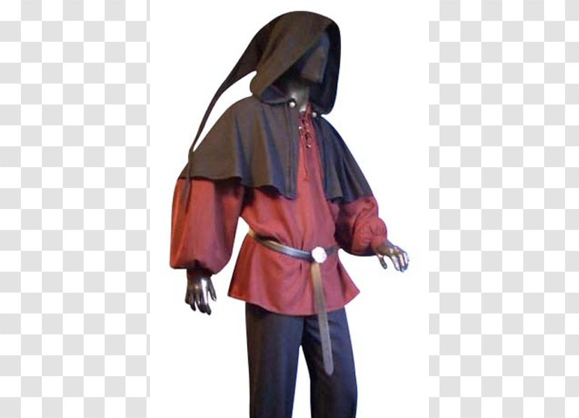 Middle Ages Hood Raincoat Cloak - Coat - Jacket Transparent PNG