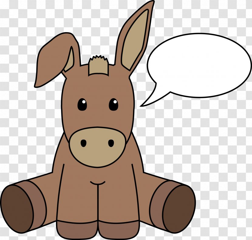 Donkey Clip Art - Neck Transparent PNG