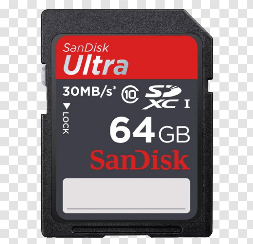 SDHC Secure Digital Flash Memory Cards SanDisk Ultra Card SDXC - Sandisk Sdxc - Cell Transparent PNG
