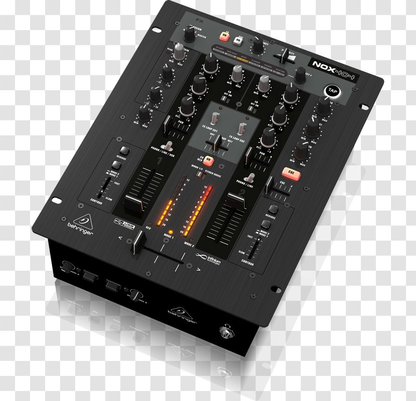 Audio Mixers Microphone Behringer DJ Mixer Disc Jockey - Cartoon Transparent PNG