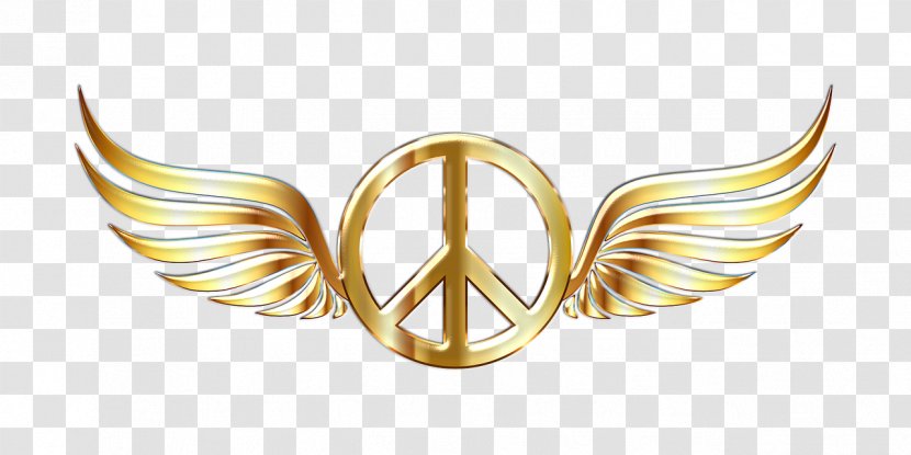 Peace Symbols World Gold - Symbol Transparent PNG