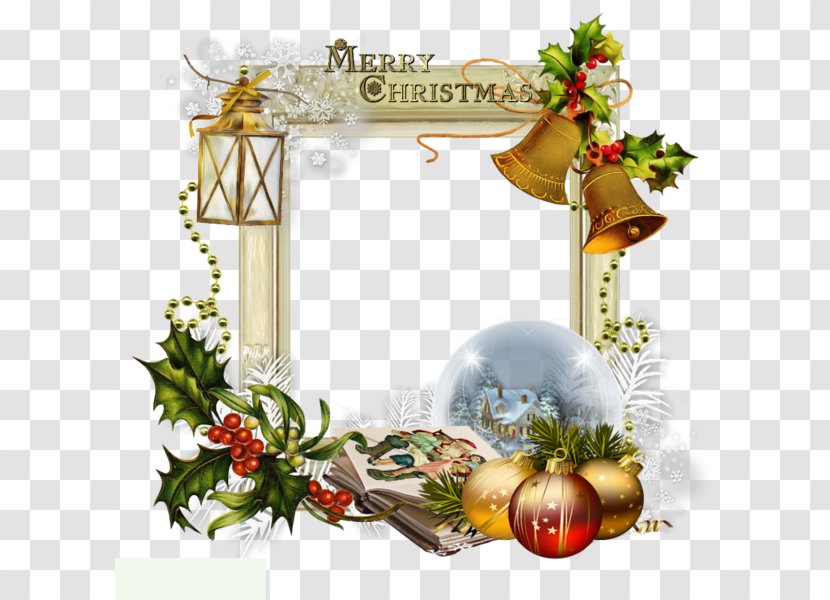 Christmas Ornament Santa Claus Decoration - Picture Frame Transparent PNG