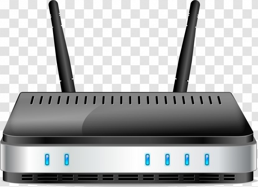 Wireless Router DSL Modem Wi-Fi - Internet Transparent PNG
