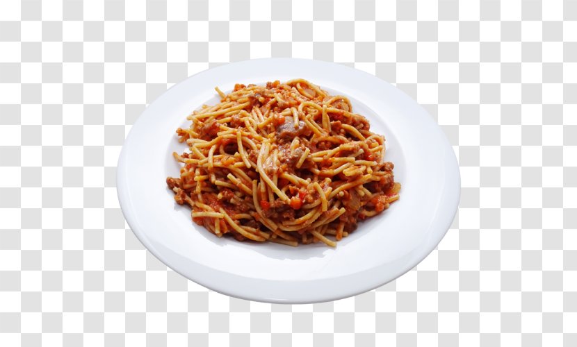 Mie Goreng Chinese Noodles Bolognese Sauce Pasta Italian Cuisine - Food - Top View Spaghetti Transparent PNG