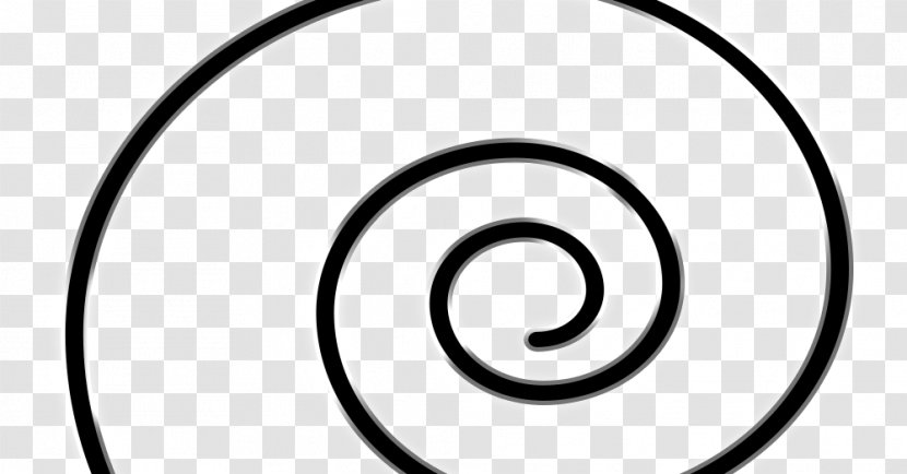 Circle Rising Away Spiral Light White - Black Transparent PNG