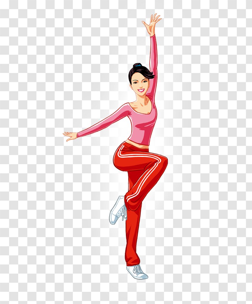 Aerobics Physical Fitness Exercise - Frame - Woman Transparent PNG