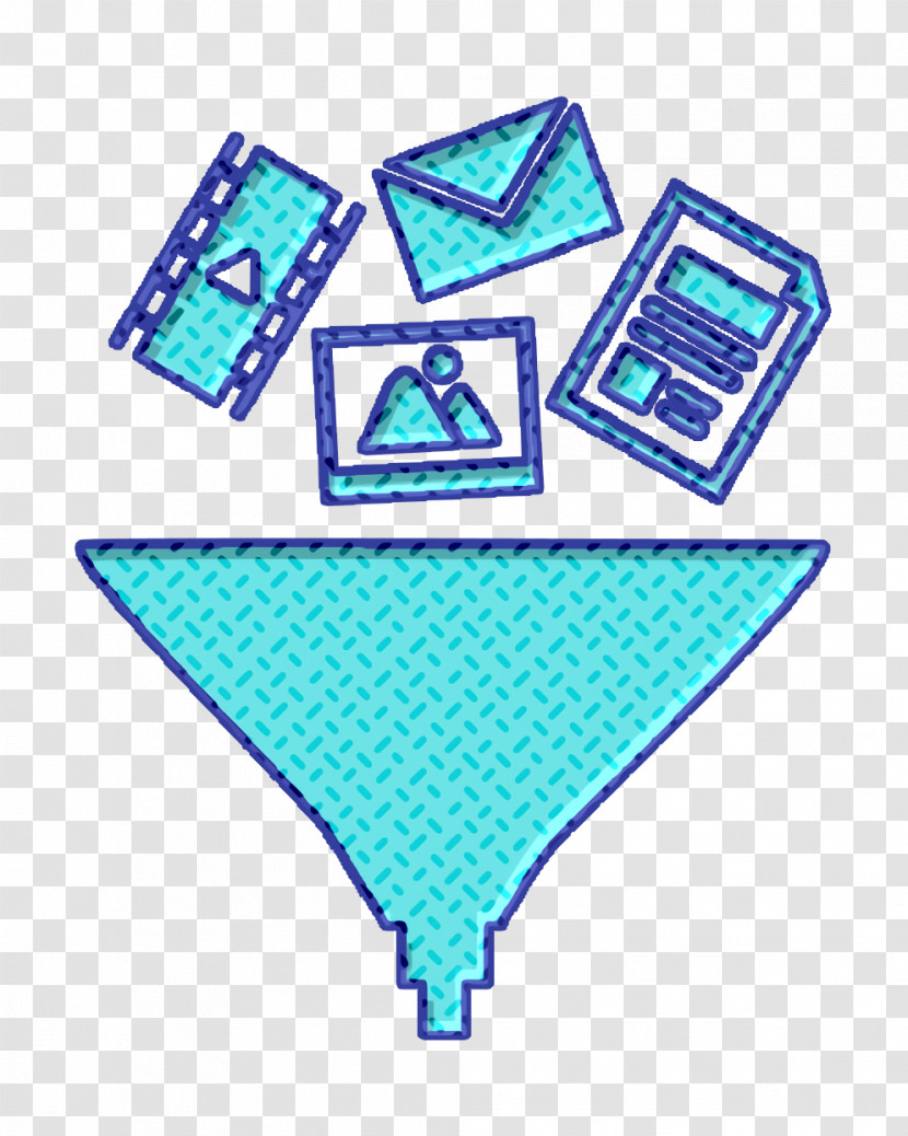 Interface Icon Data Symbols Into A Funnel Icon Data Icons Icon Transparent PNG