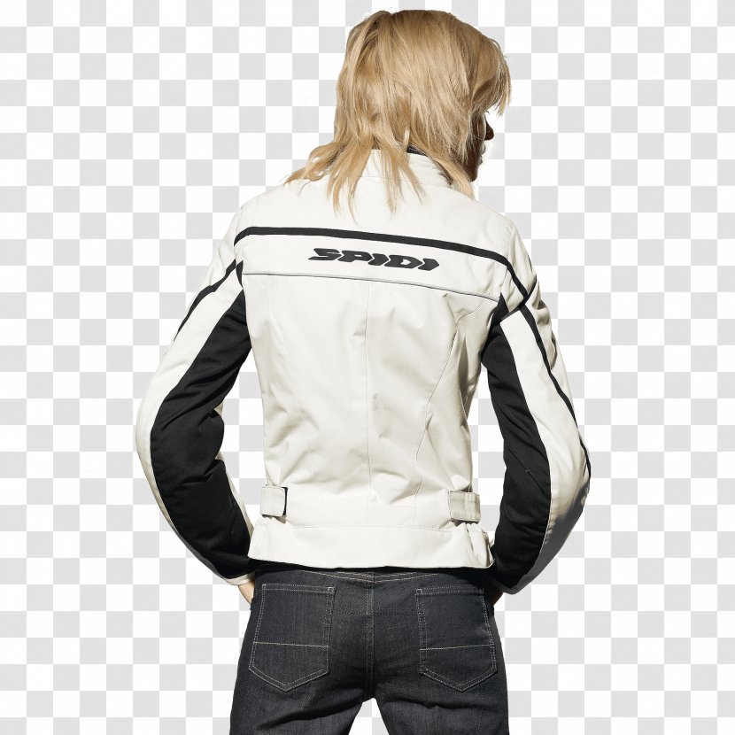 Leather Jacket Shoulder Sleeve - White Transparent PNG