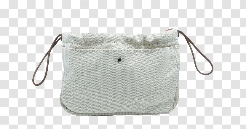 Handbag Messenger Bag - Beige - HERMES / Hermes Ms. Khaki Canvas Liner Transparent PNG