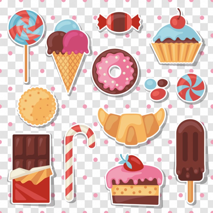 Lollipop Candy Royalty-free Clip Art - Cuisine - Cartoon Dessert Tag Transparent PNG