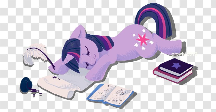 Twilight Sparkle Cartoon DeviantArt Fan Art - Study Hard Transparent PNG