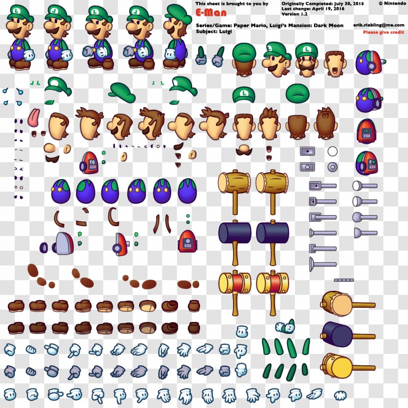 Mario & Luigi: Paper Jam Superstar Saga Super - Number - Luigi Transparent PNG