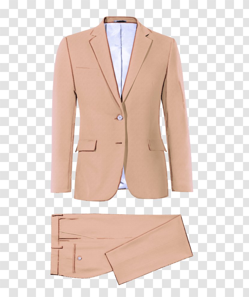 Clothing Outerwear Suit Blazer Jacket - Formal Wear - Pink Tan Transparent PNG