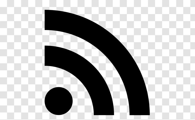 RSS Web Feed - Black And White - Subscribe Icon Transparent PNG