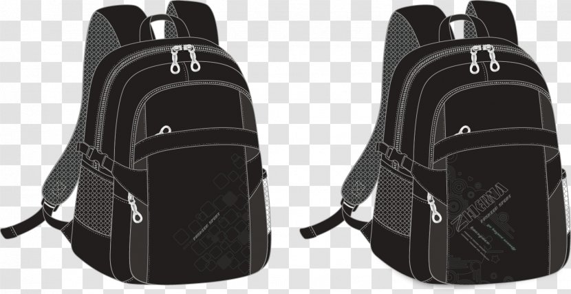 Backpack Satchel Euclidean Vector - Information - Black Transparent PNG