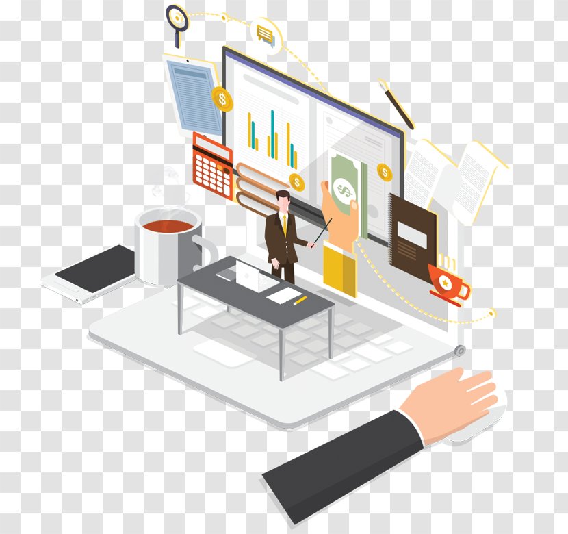 Business Online Shopping Finance - Organization - People Graphic Isometric Transparent PNG