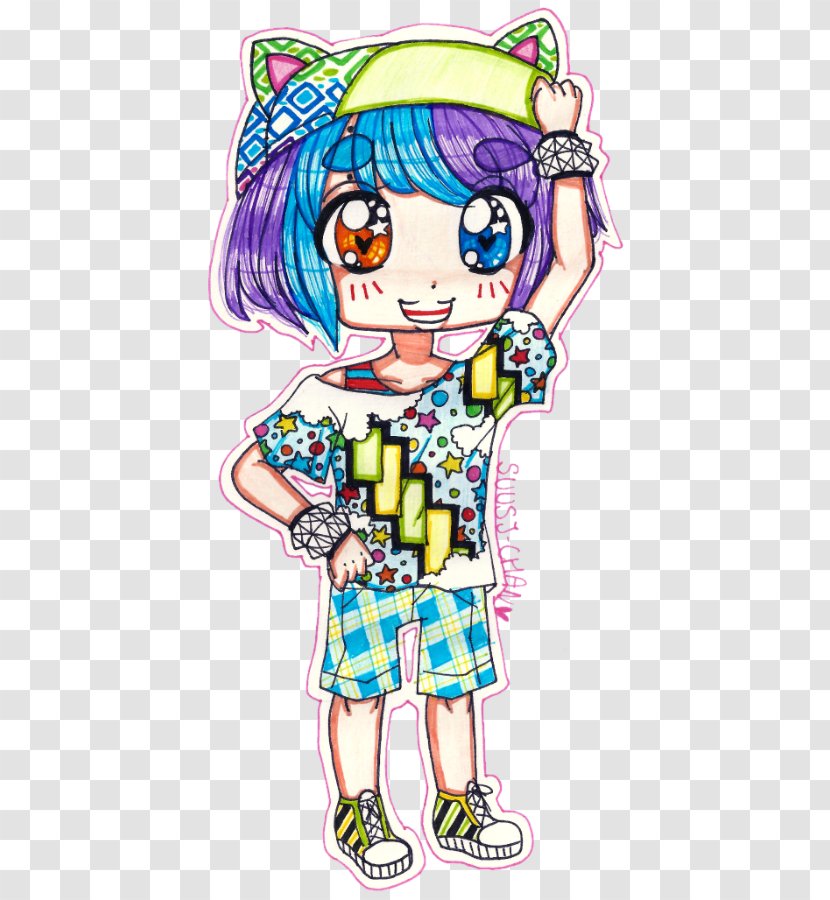 Line Art Drawing Cartoon Clip - Watercolor - SUMMER OUTFIT Transparent PNG