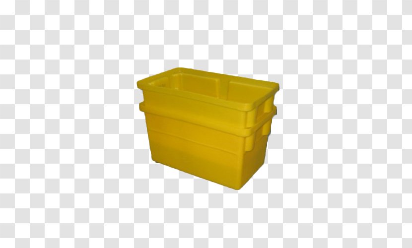 Plastic Rectangle - Yellow - Storage Basket Transparent PNG