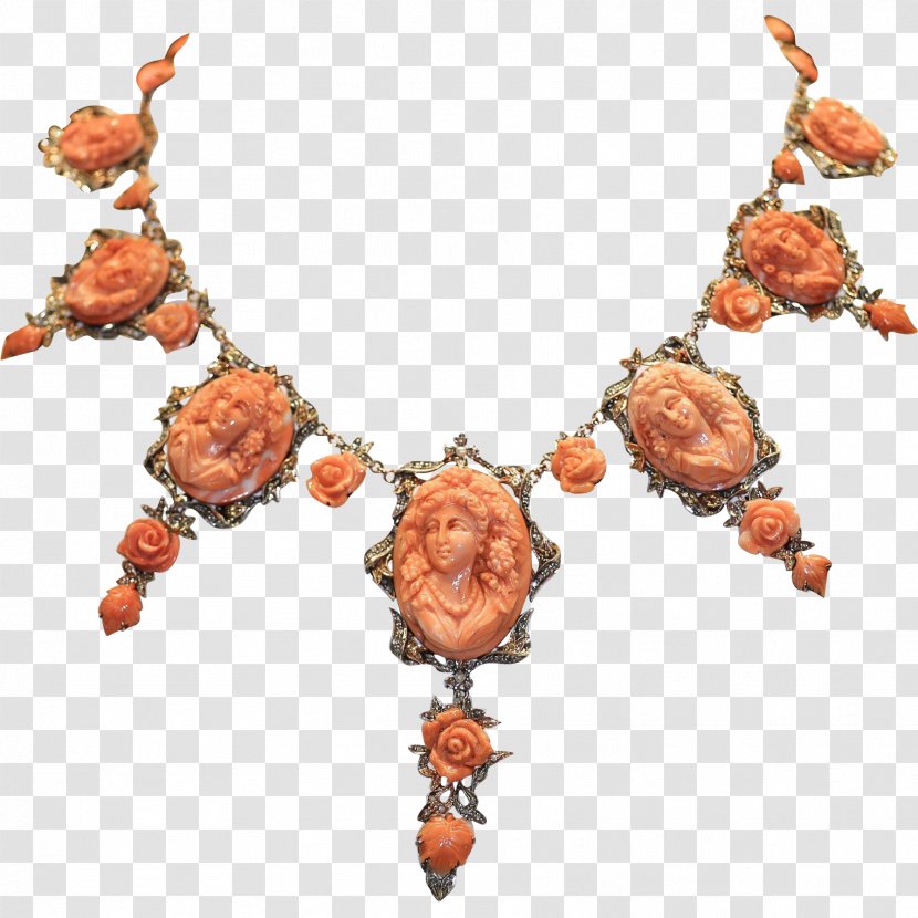 Necklace Bead Gold Museum Coral - Jewelry Making Transparent PNG