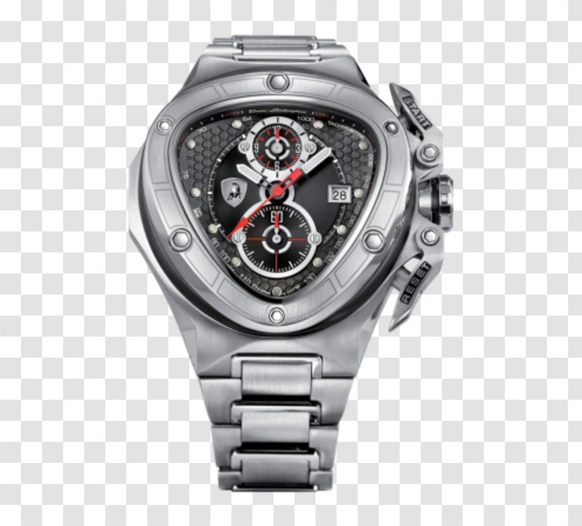 Lamborghini Miura Watch Strap Chronograph - Silver Transparent PNG