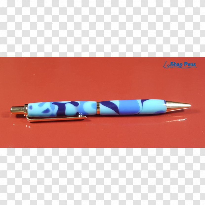 Ballpoint Pen Turquoise - Handmade Transparent PNG