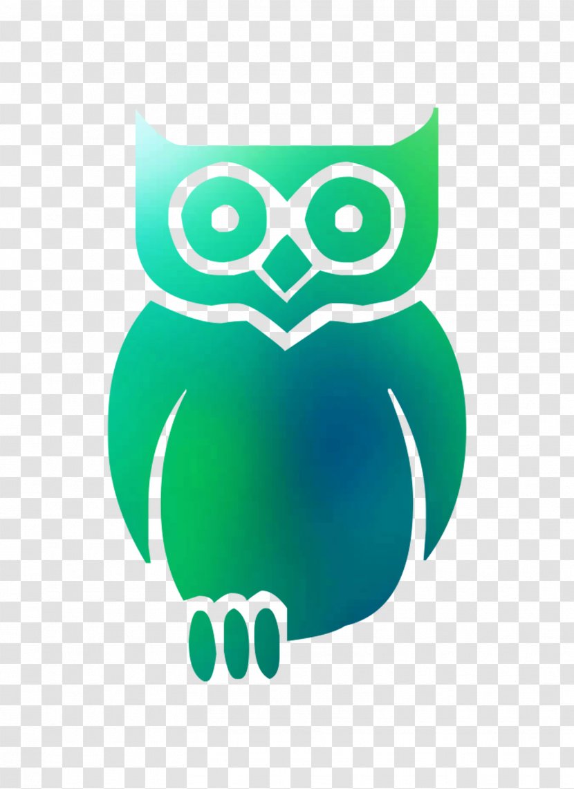 Owl Clip Art Logo Bird - Green Transparent PNG