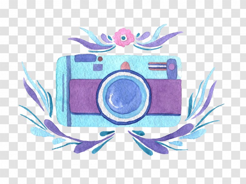 Camera Illustration - Violet Transparent PNG